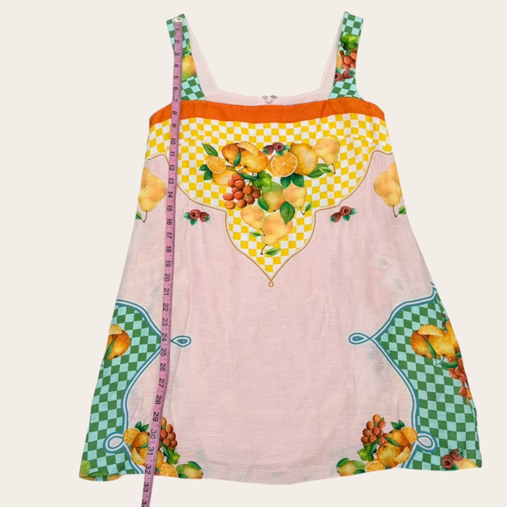 Antonio Melani Small Eliana Fruit Print Linen Blend Sleeveless Mini Dress NWT - Picture 11 of 13